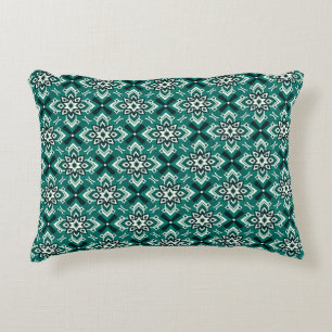 Almofada Decorativa Vintage Boho Geométrico Padrão Floral