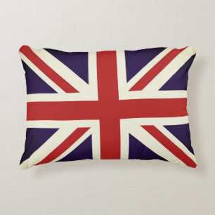 Almofada Decorativa Vintage British Union Jack Flag Travesseiro, UK Ho