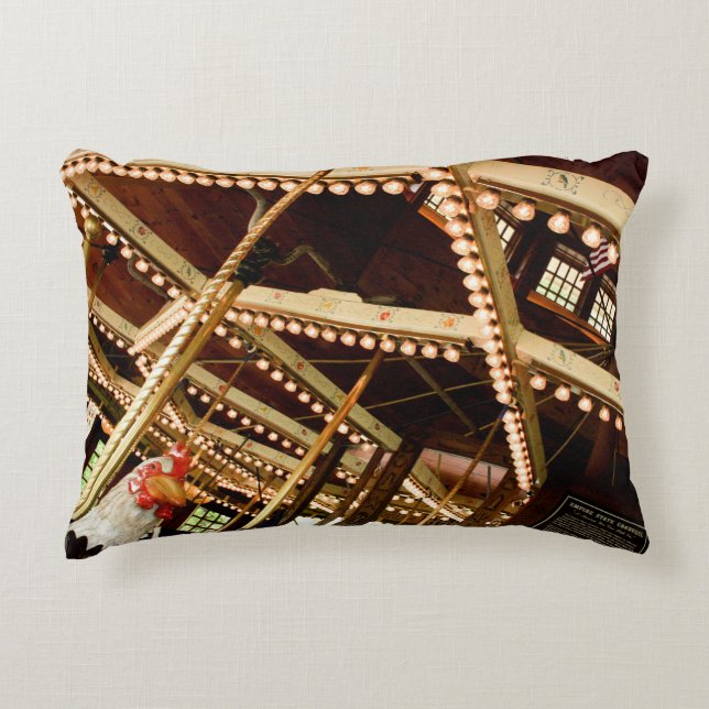 Almofada Decorativa Vintage Carousel Rooster (Frente)