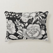 Vintage Floral Black and White Classic