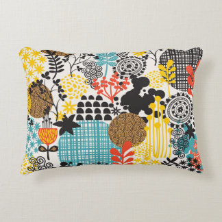 Almofada Decorativa Vintage Floral: Fundo de Grass Sem Costura
