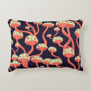 Almofada Decorativa Vintage Graphics Mushroom Sem Fios Padrão