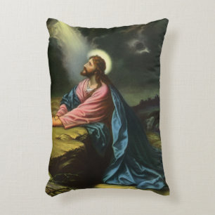 Almofada Decorativa Vintage Jesus Cristo Rezando, Jardim de Gethsemane