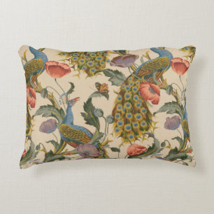 Almofada Decorativa Vintage Peacock Pattern Colorful Art
