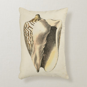 Almofada Decorativa Vintage Sepia Conch Shell