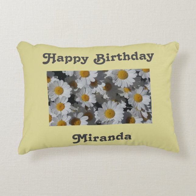 Almofada Decorativa Visitas Brancas Personalizadas (Frente)