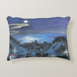 Almofada Decorativa Vista de Barcelona à Noite por Walter Gramatte