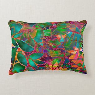 Almofada Decorativa Vitral floral do travesseiro do acento