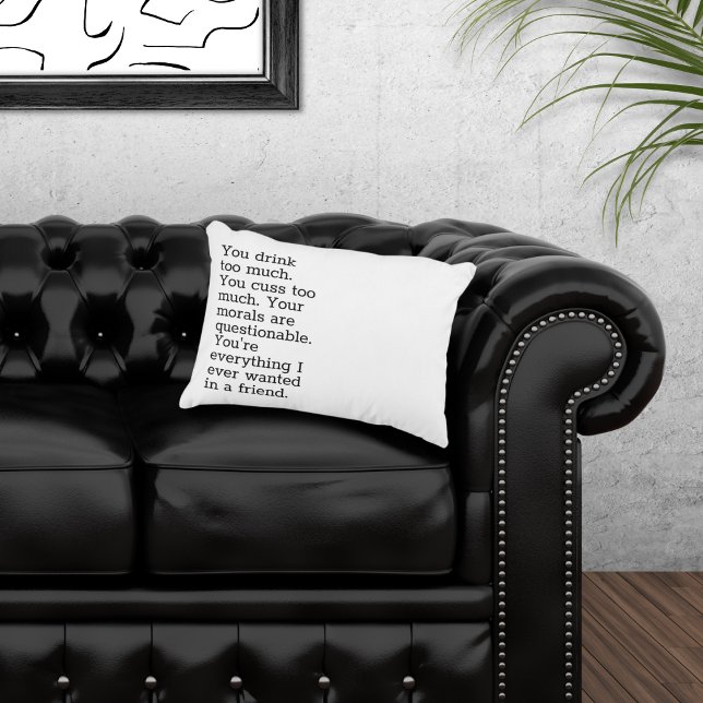 Almofada Decorativa Você Bebe Muito Travesseiro De Destaque (Criador carregado)