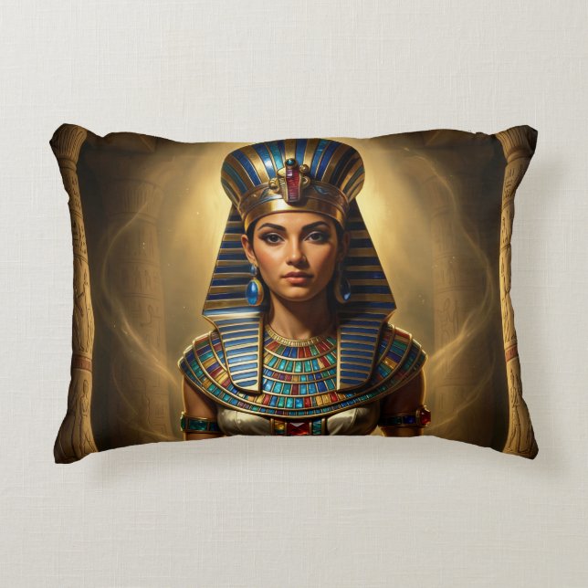 Almofada Decorativa Wadjet – Egyptian Cobra Goddess´2 (Frente)