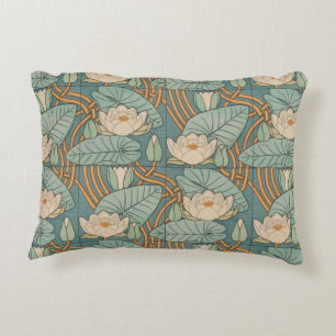 Almofada Decorativa Water Lily Art Nouveau Nature