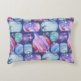 Almofada Decorativa Watercolor Galaxy Patchwork