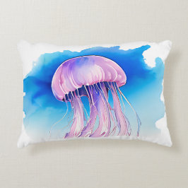 Almofada Decorativa Watercolor Series: Jellyfish 2