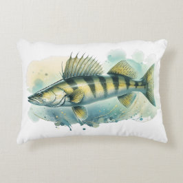 Almofada Decorativa Watercolor Series: Zander/Walleye