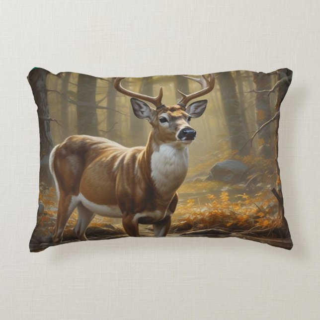 Almofada Decorativa Whitetail Buck (Frente)