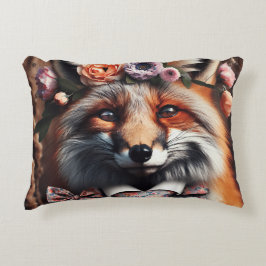 Almofada Decorativa Wild fox wearing a tie cute pillow