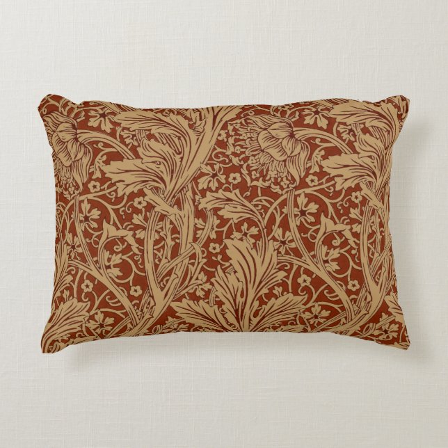 Almofada Decorativa William Morris Arcadia Floral Garden Flower (Frente)