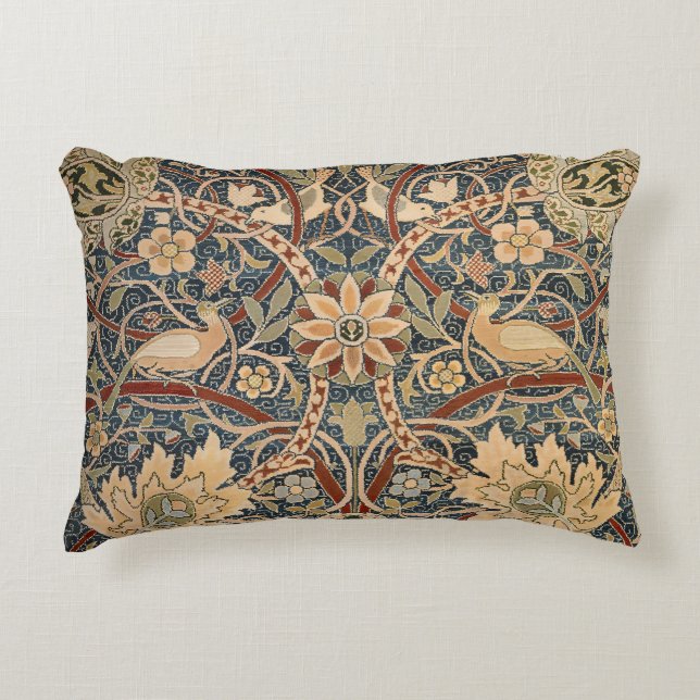 Almofada Decorativa William Morris Bullerswood Faux Tapeçaria (Frente)