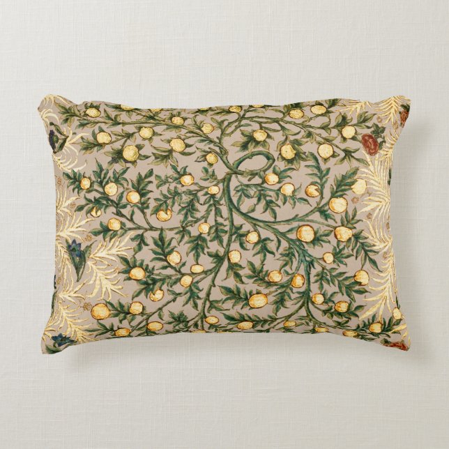 Almofada Decorativa William Morris Floral Fruta Garden Flower Classic (Frente)