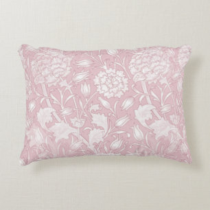 Almofada Decorativa William Morris Floral Patterno a Rosa