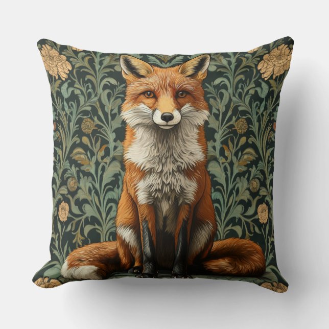Almofada Decorativa William Morris Fox (Frente)