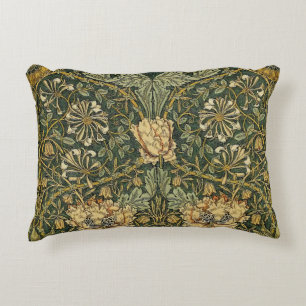 Almofada Decorativa William Morris Honeysuckle Verde Amarelo
