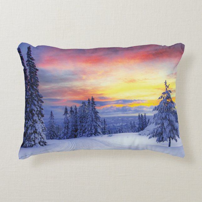 Almofada Decorativa Winter scenery  (Frente)