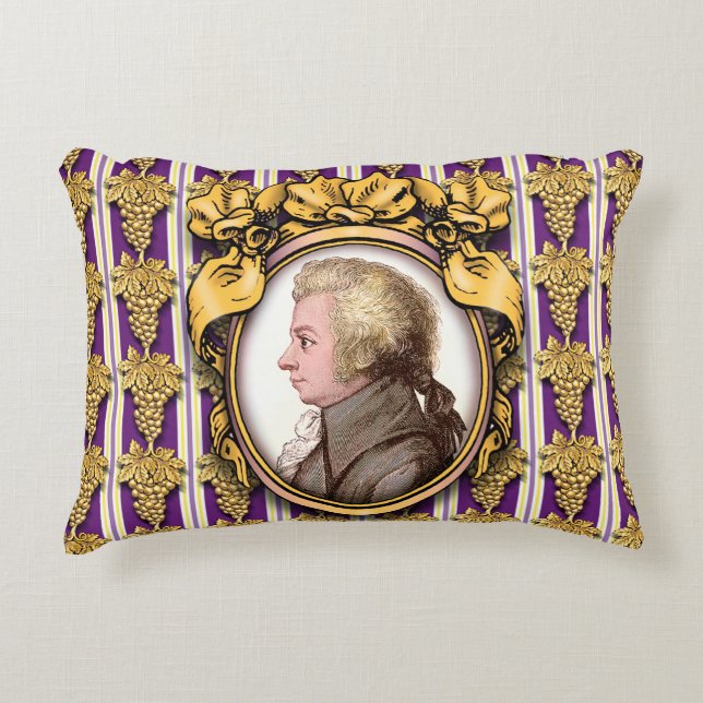 Almofada Decorativa Wolfgang Amadeus Mozart (Frente)