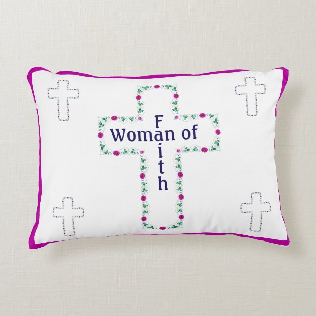 Almofada Decorativa Woman of faith (Frente)