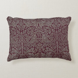 Almofada Decorativa Woodland Foliage Red Rabbit William Morris Pattern