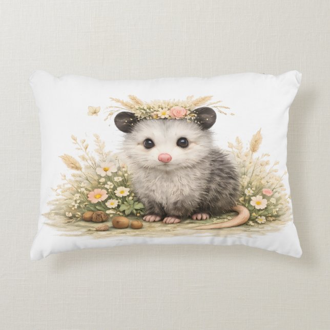 Almofada Decorativa Woodland opossum (Frente)