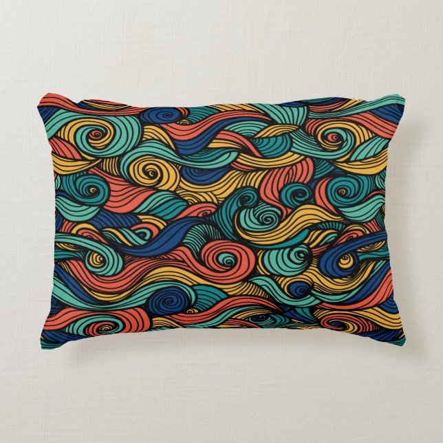 Almofada Decorativa Wool Topped paisley (Frente)