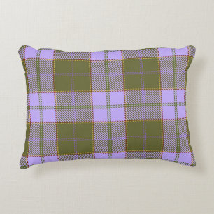 Almofada Decorativa Xadrez de Tartan verde e roxo - Scottish Seamless