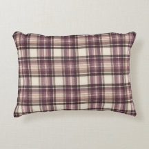 Xadrez Escocês Roxo e Creme Vintage