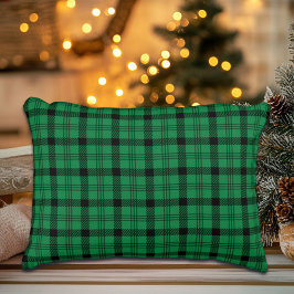 Almofada Decorativa Xadrezes verdes e negras