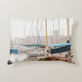 ALMOFADA DECORATIVA YACHT BRANCA NO BASE