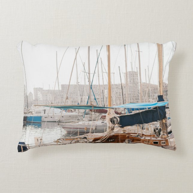 ALMOFADA DECORATIVA YACHT BRANCA NO BASE (Frente)