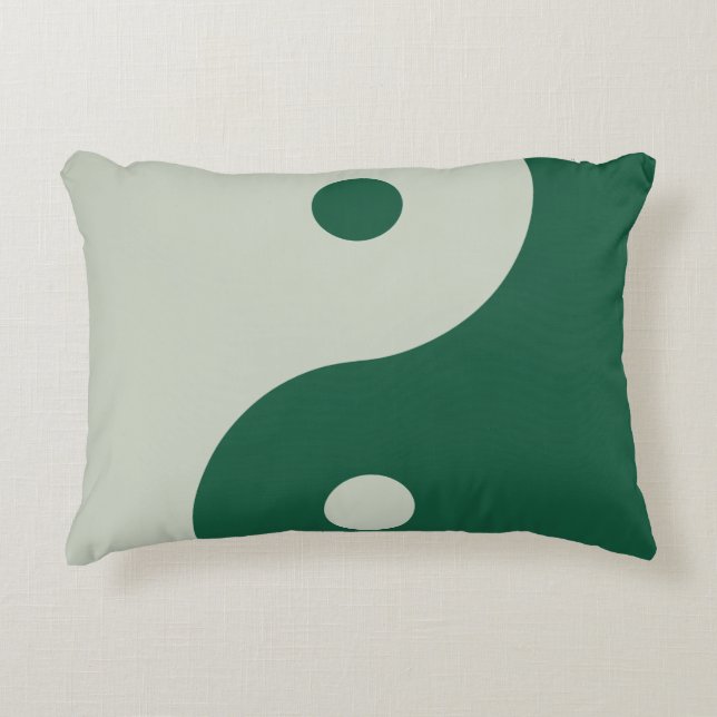 Almofada Decorativa Yin Yang Sage Green (Frente)