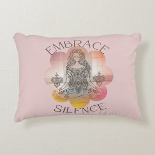 Almofada Decorativa Yoga aprimora o silêncio flor de lótus para amante