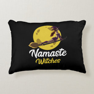 Almofada Decorativa Yoga Namaste Witches Broejar Zen Halloween