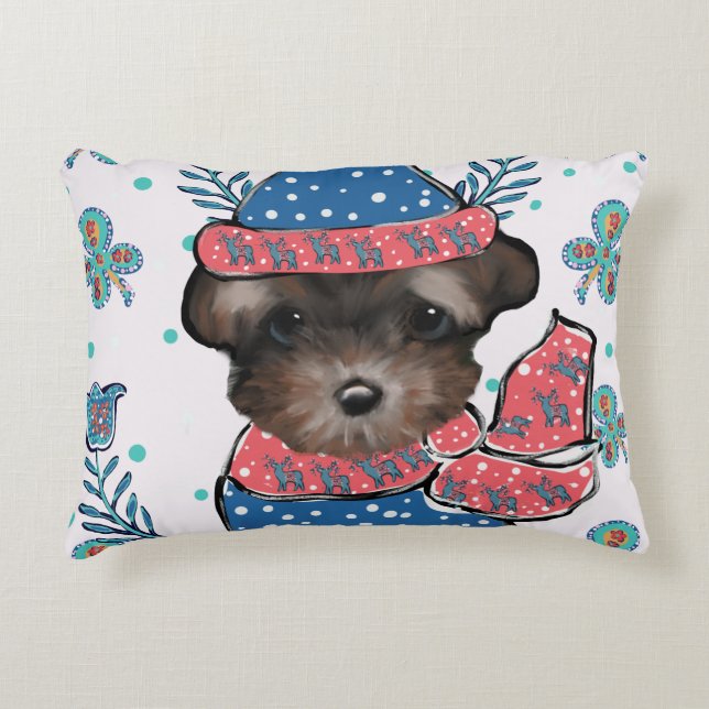Almofada Decorativa Yorkie Poo  (Frente)