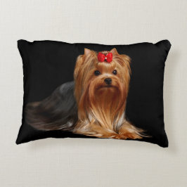 Almofada Decorativa Yorkshire terrier. Travesseiro