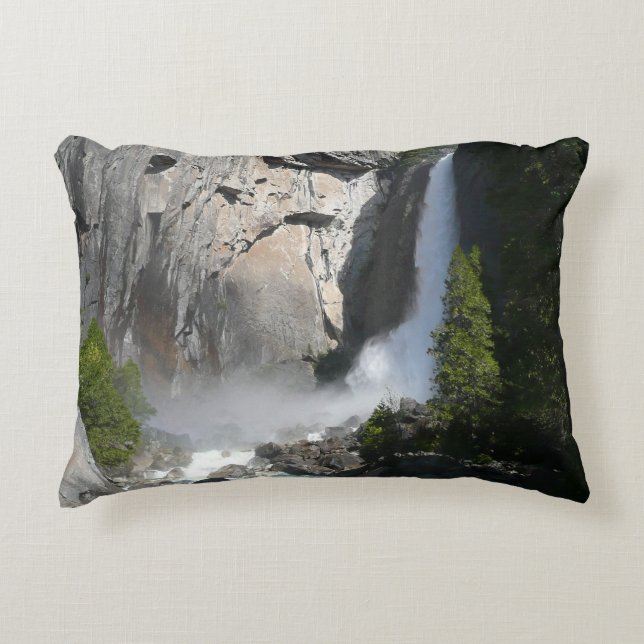 Almofada Decorativa Yosemite Lower Falls do Parque Nacional de Yosemit (Frente)