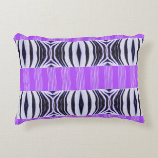 Almofada Decorativa Zebra Illusion - Modern Abstrakt Purple Lilac