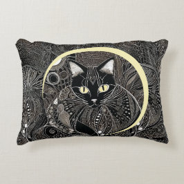 Almofada Decorativa Zen Cat Companion, Nova Lua