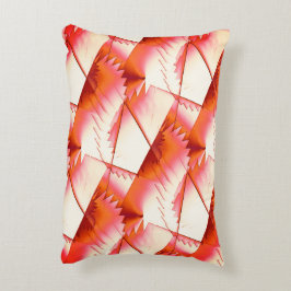 Almofada Decorativa Zigzag de coral vivo ou serras digitais à luz do s