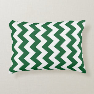 Almofada Decorativa Zigzag verde e branco