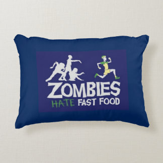 Almofada Decorativa Zombies odeia Comida rápida