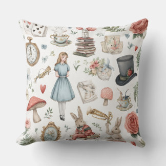 Almofada Decorative Alice in Wonderland Throw Pillow
