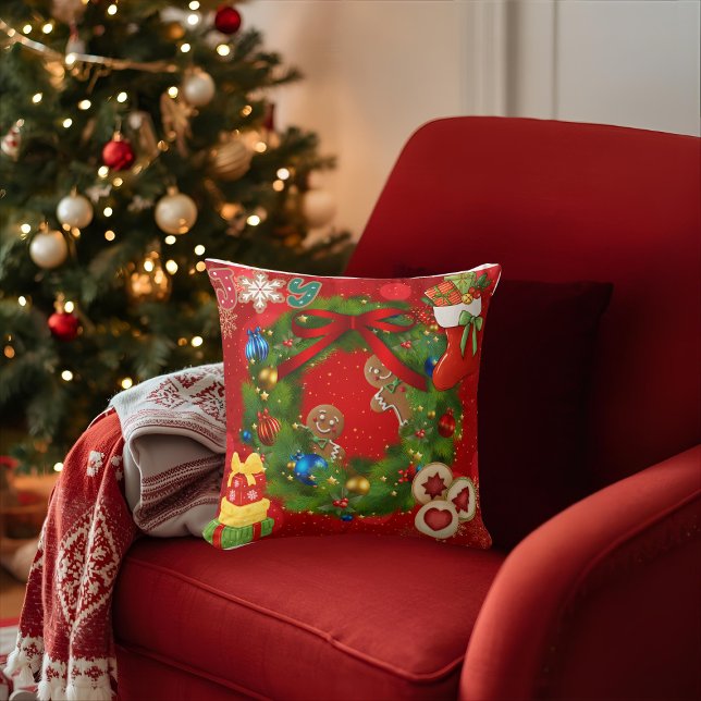 Almofada Decorative Christmas Throw Pillow (Criador carregado)